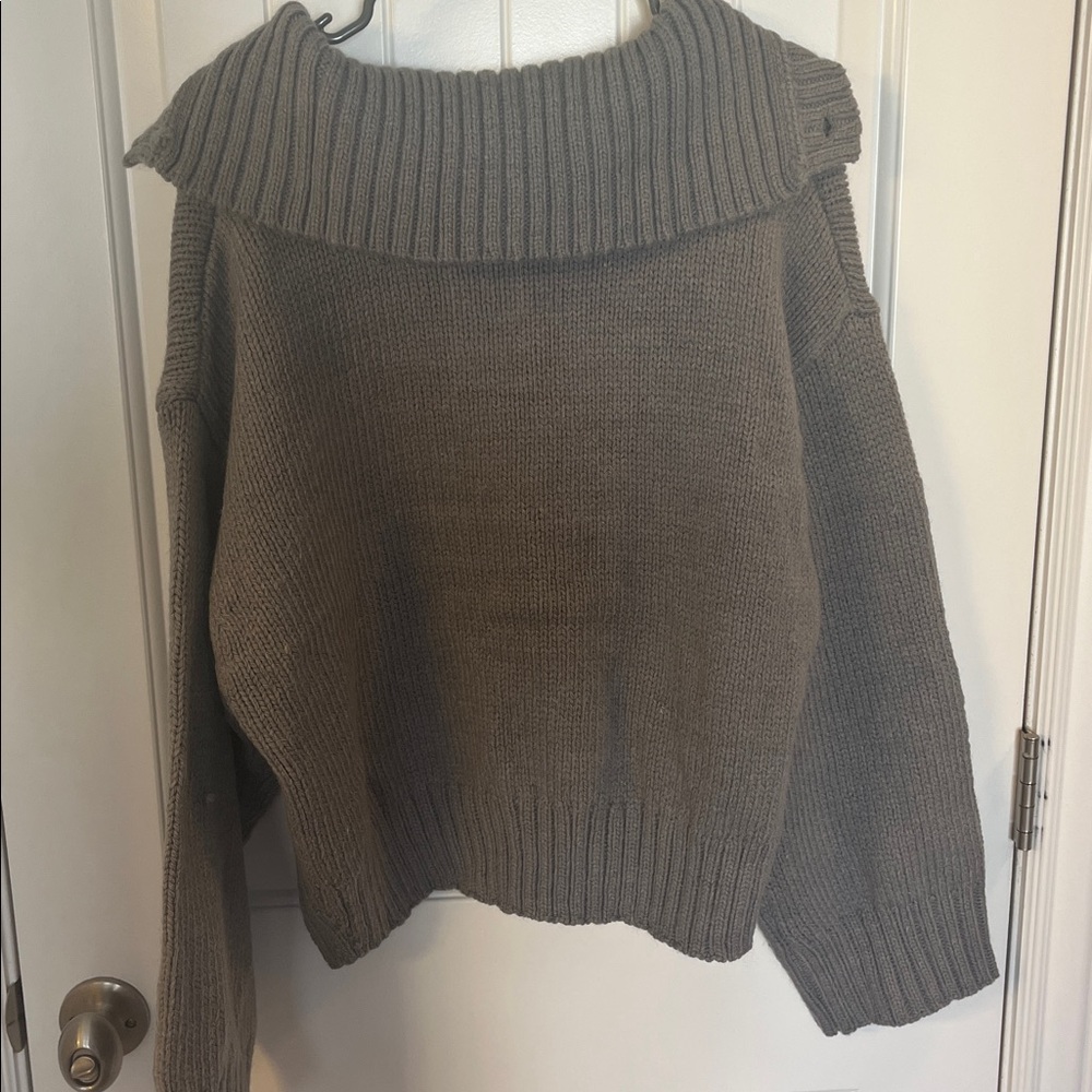 Grey button sweater from ASOS - Picture 6 of 9